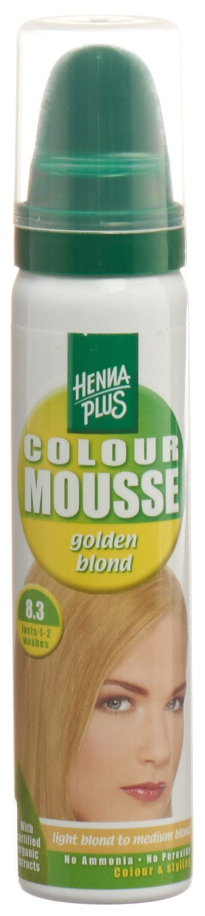 HENNA PLUS Colour Mousse Golden blond 8.3