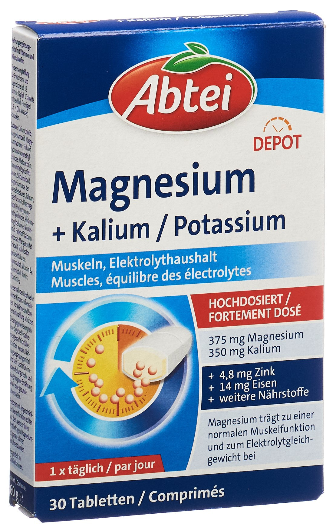 ABTEI Magnesium + Kalium Depot Tabl (neu)