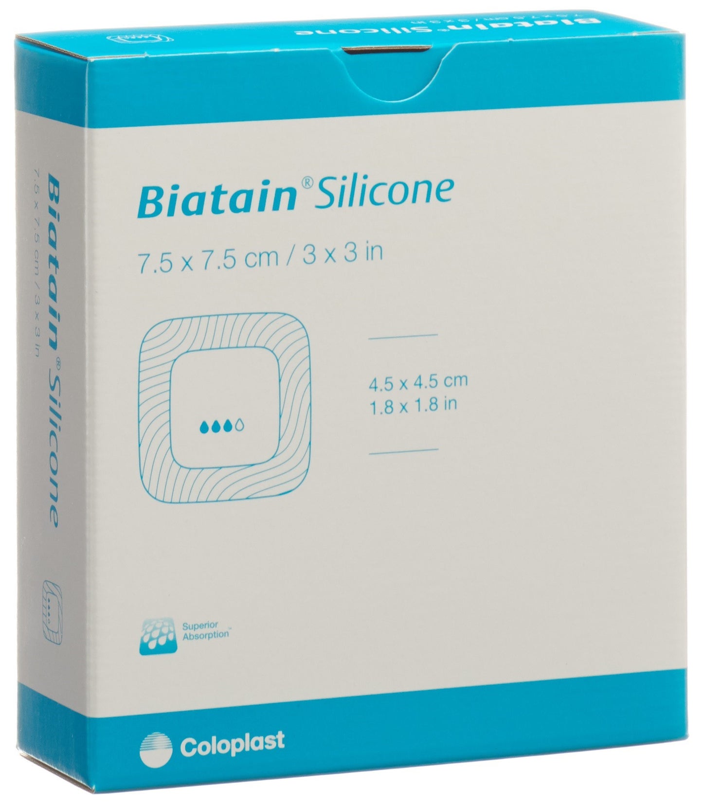 BIATAIN Silicone Schaumv 7.5x7.5cm selbsth