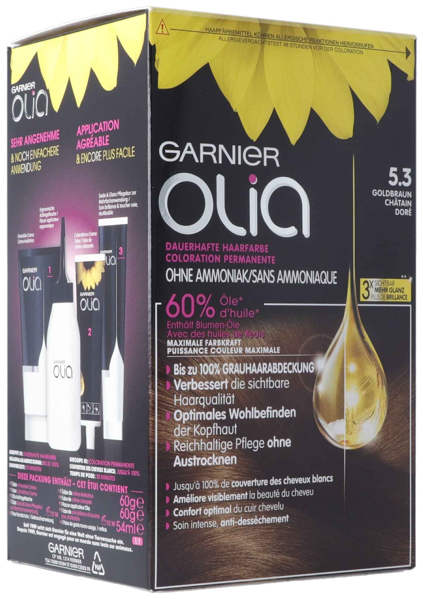 OLIA Haarfarbe 5.3 Goldbraun