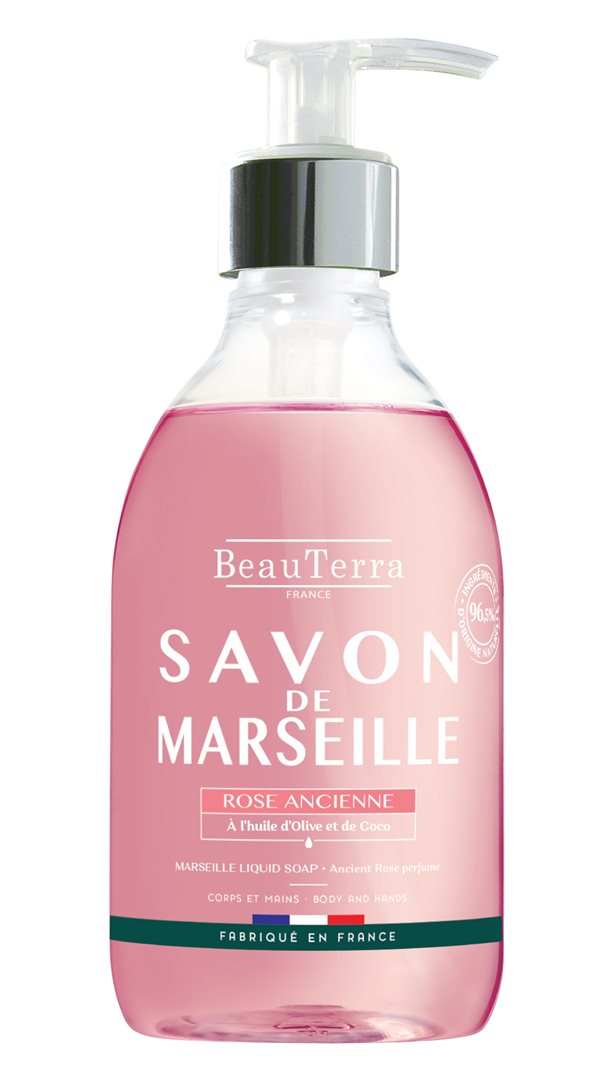 BEAUTERRA Flüssigseife Marseille alte Rose