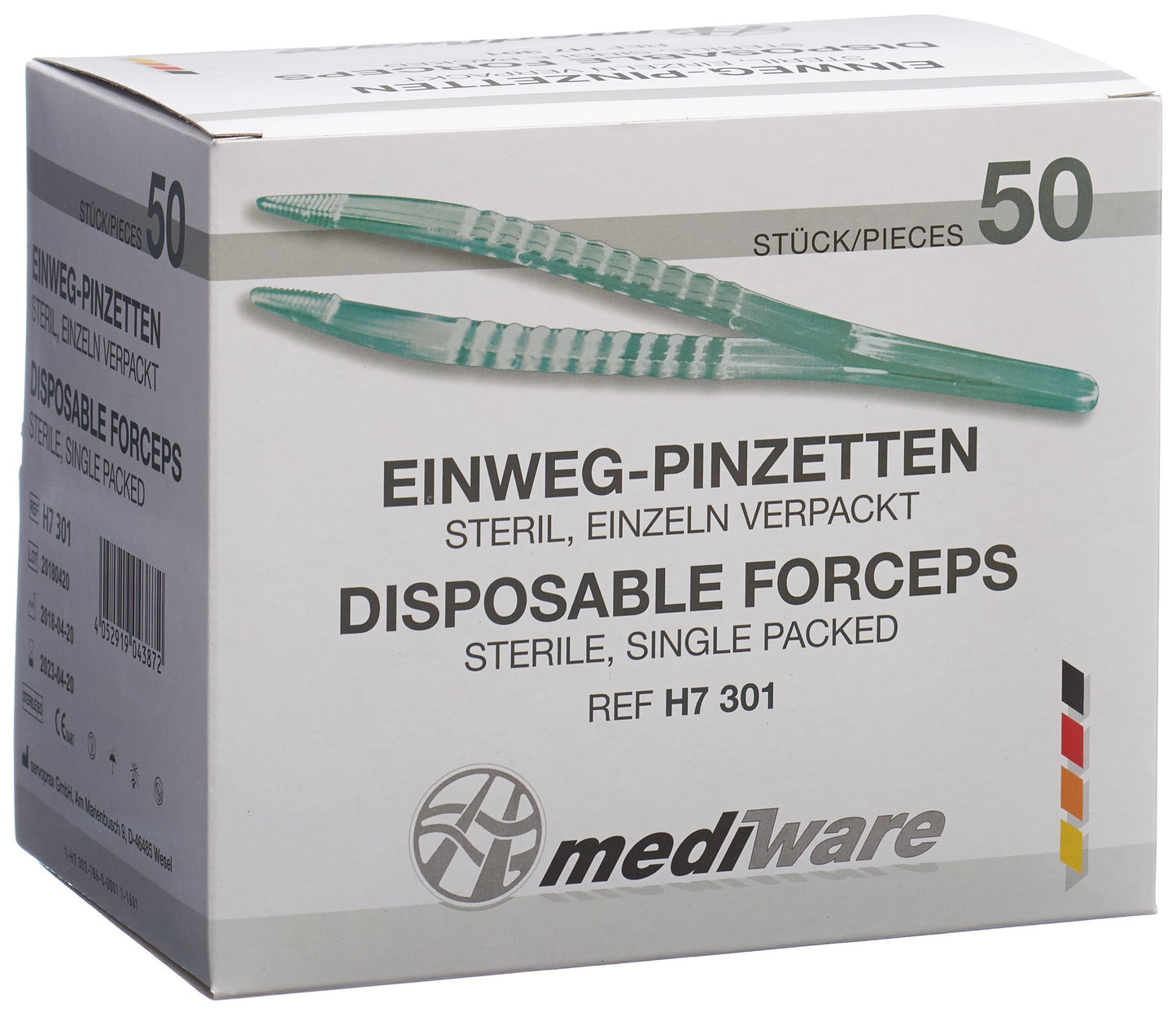 SERVOPRAX Einmalpinzette 12.5cm ana st tran