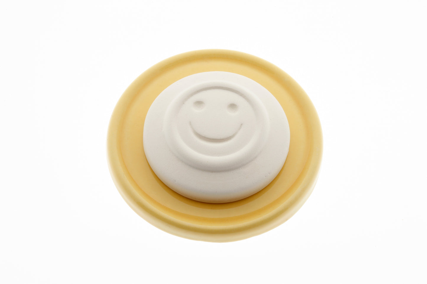 AROMALIFE Duftstein Set Smile&Unterteller gelb
