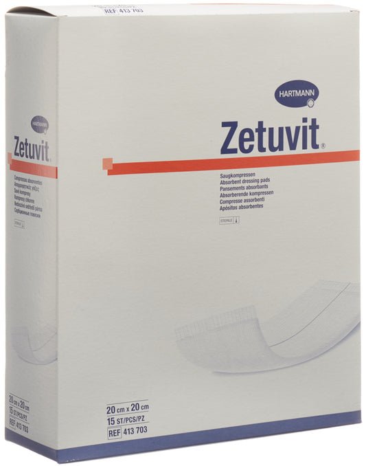 ZETUVIT Absorptionsverband 20x20cm steril