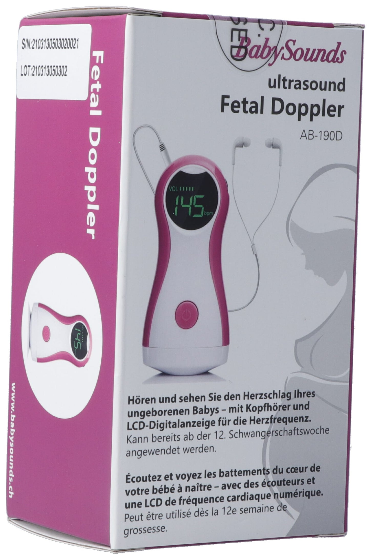 BABYSOUNDS Fetal Doppler Digital m Kopfhörer