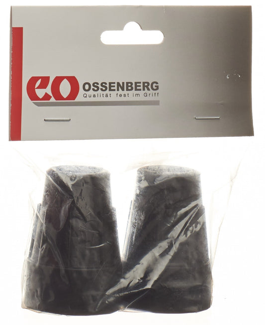 OSSENBERG Krückenkapsel 19mm schwarz