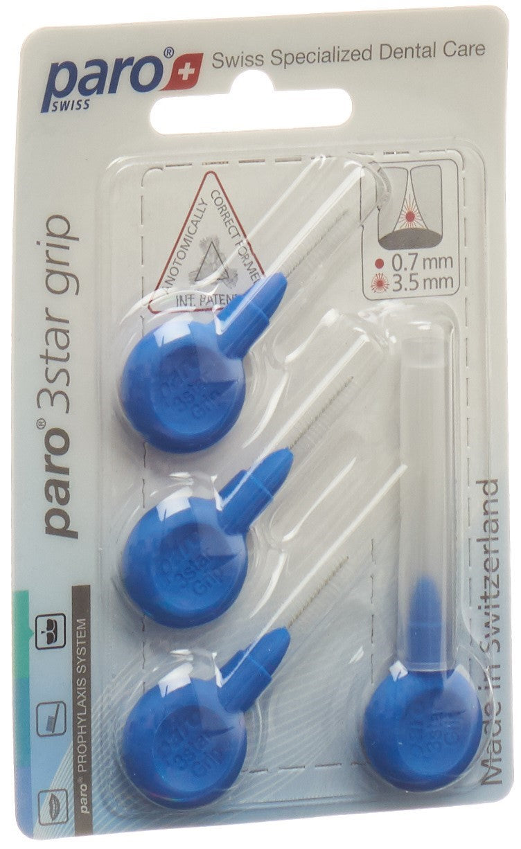 PARO 3Star-Grip 3.5mm x-fein blau zylin