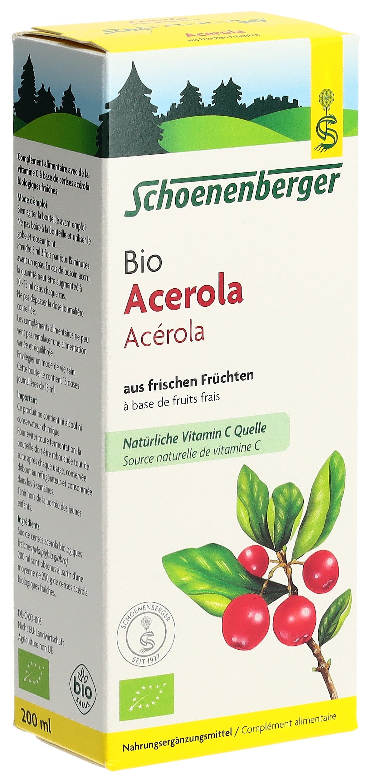 SCHOENENBERGER Acerola aus fr Früchten Bio