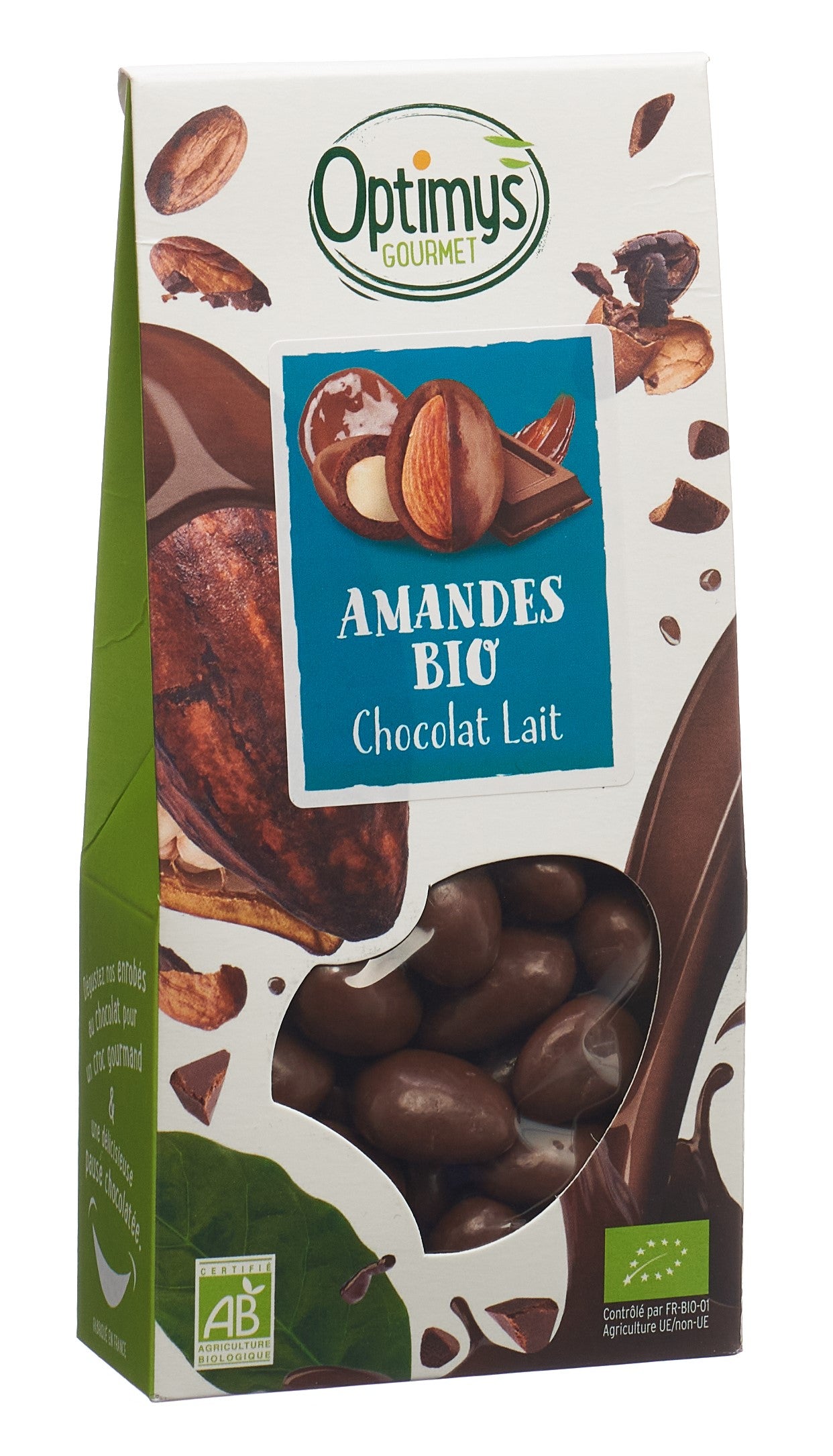 OPTIMYS Genuss Mandeln Milchschokolade Bio