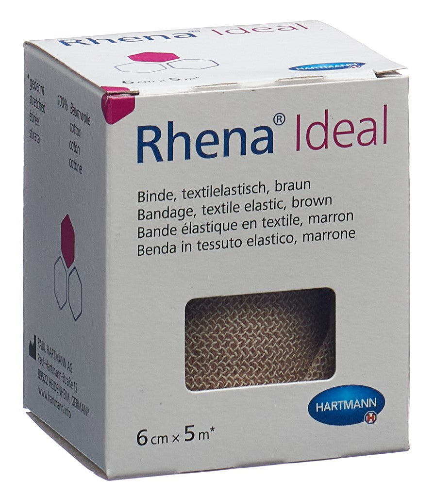 RHENA Ideal Elastische Binde 6cmx5m hautf