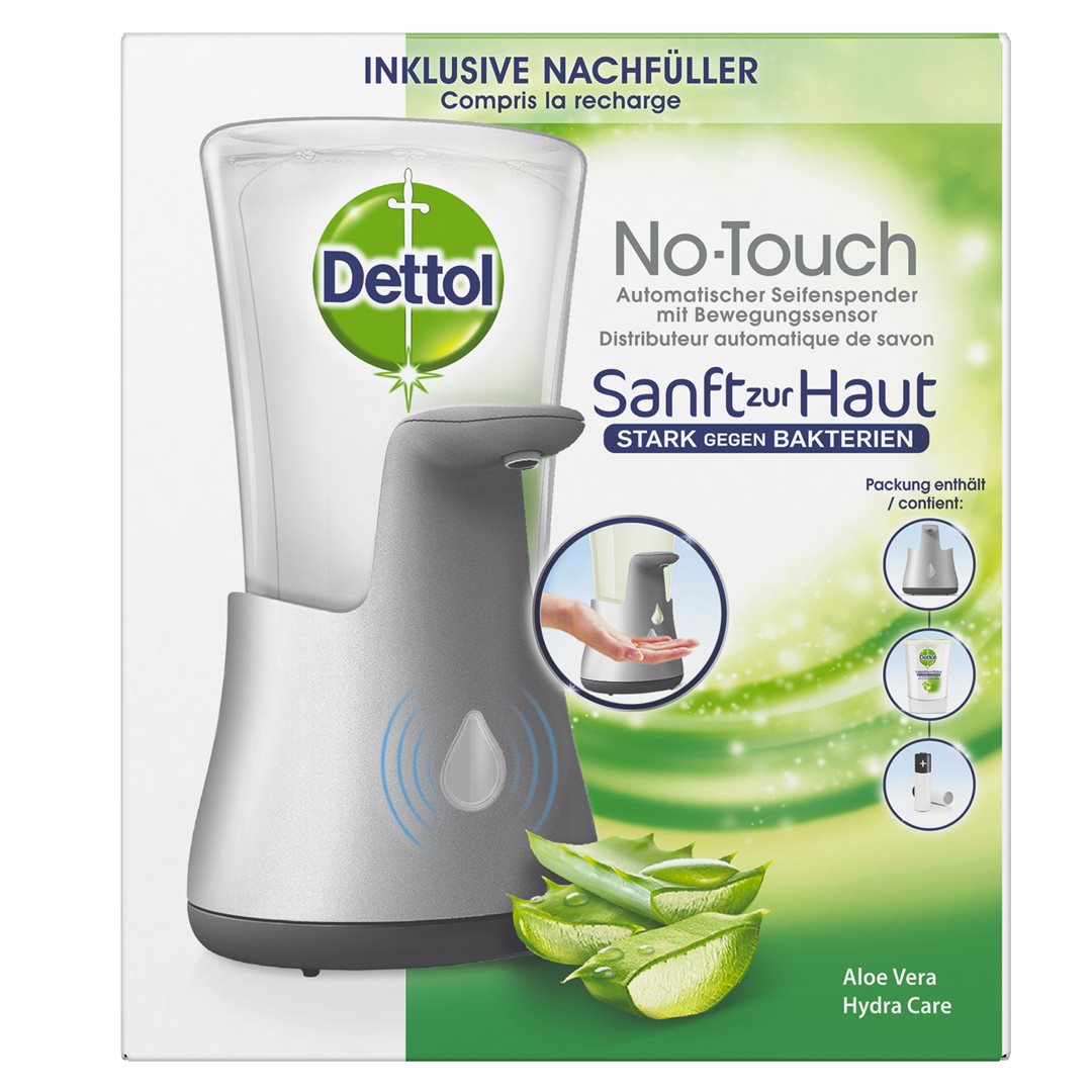 DETTOL No-Touch Starter-Set silb Aloe Vera