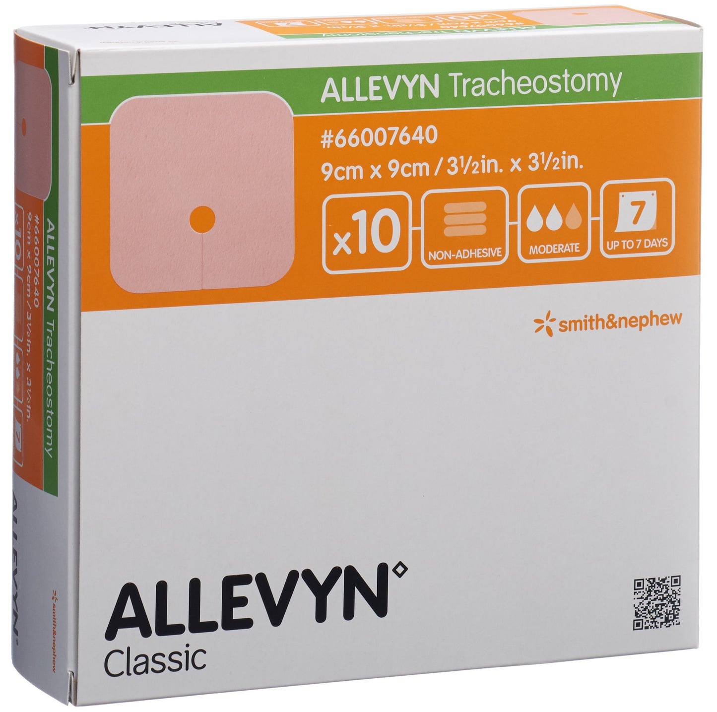 ALLEVYN TRACHEOSTOMY Wundverband 9x9cm