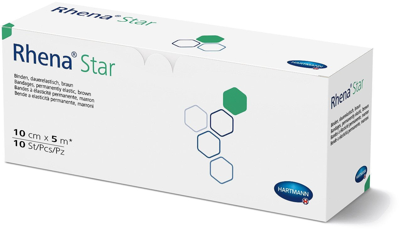 RHENA Star Elast Binde 10cmx5m hautf offen