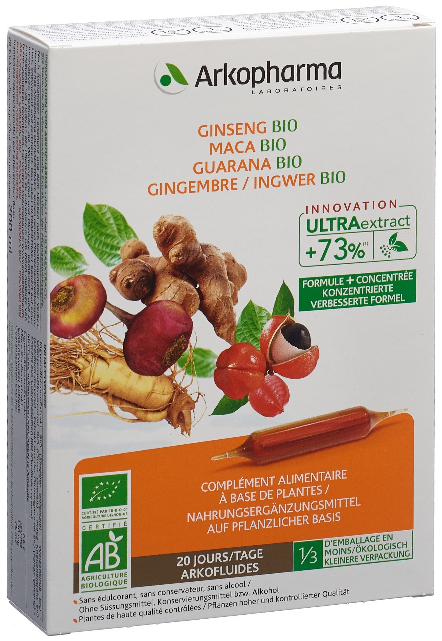 ARKOFLUIDE Gins-Maca-Guar-Ingw Trinkamp Bio