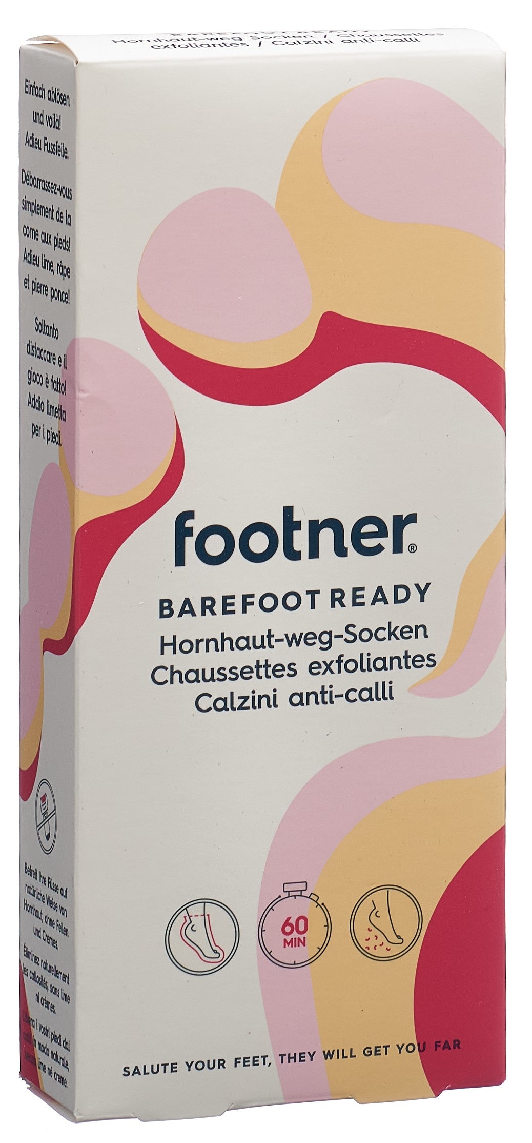 FOOTNER Hornhaut weg Socken Barefoot ready