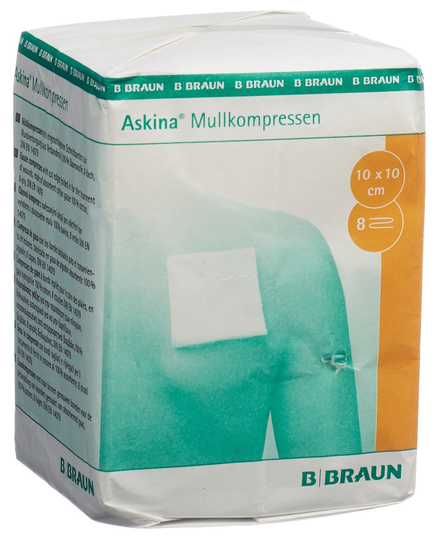 ASKINA Mullkompresse 10cmx10cm