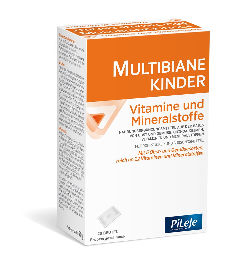 MULTIBIANE Kinder Vitamine Mineralst Plv