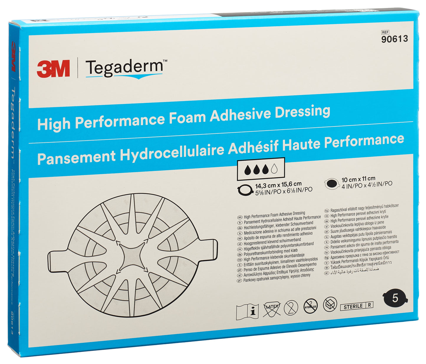 3M TEGADERM FOAM HP Schaumkomp 10x11cm adhe