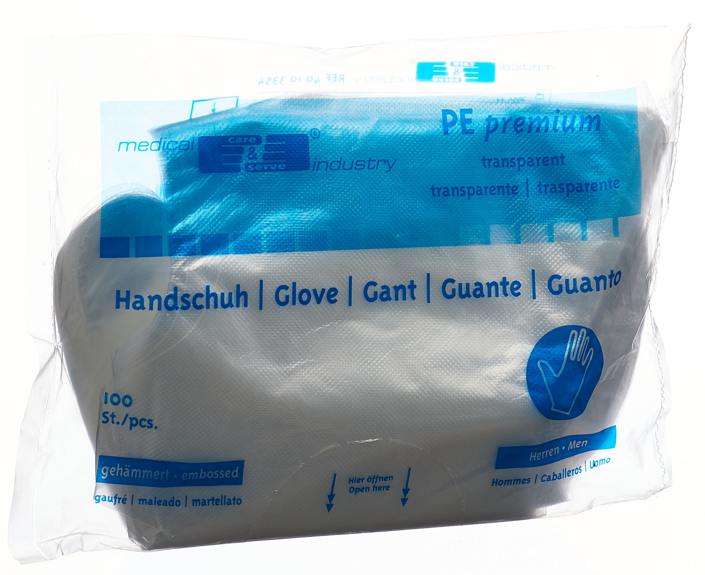 GRIBI Plastikhandschuhe 295mm Herren unst