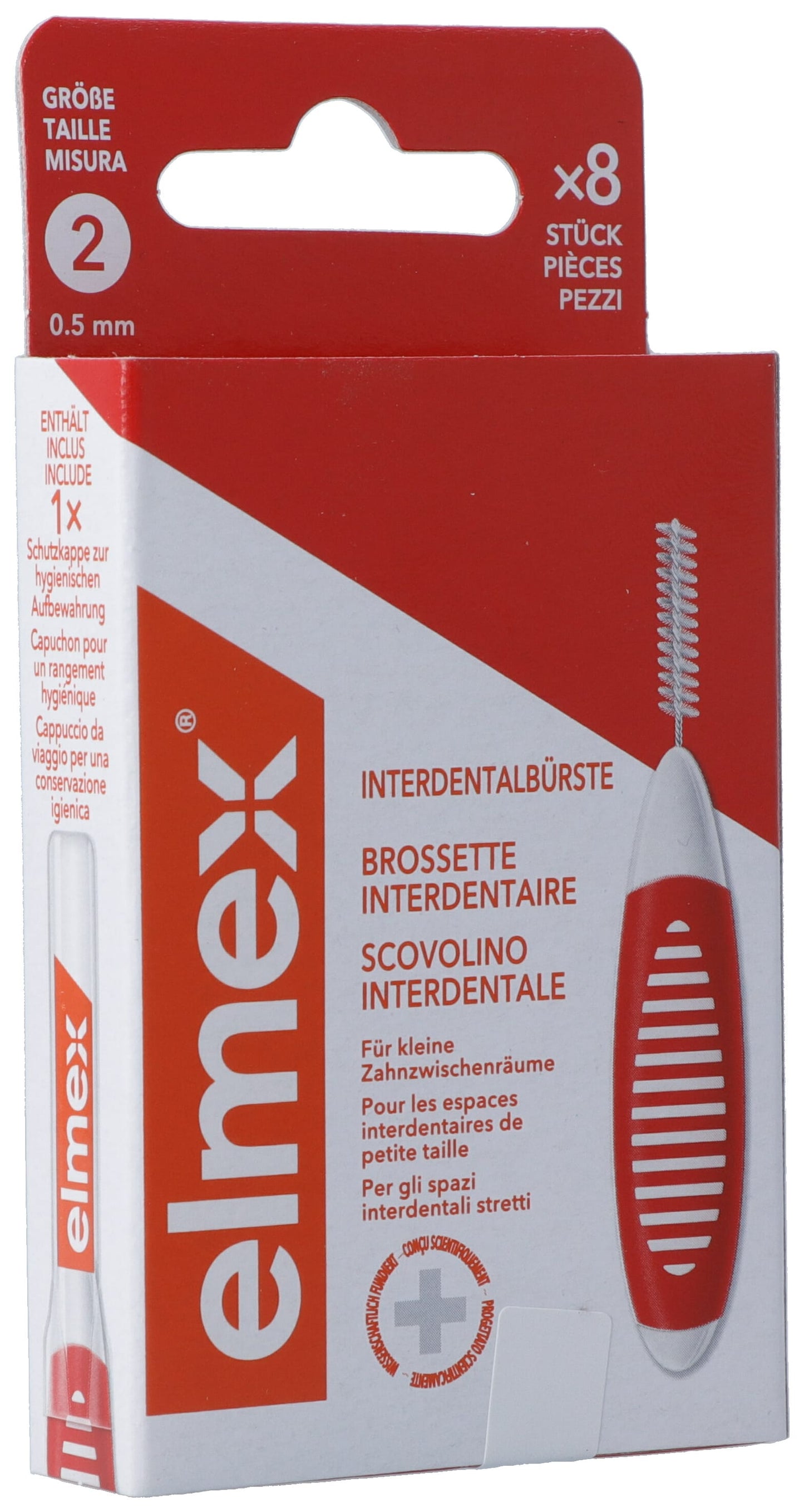 ELMEX Interdentalbürsten 0.5mm rot