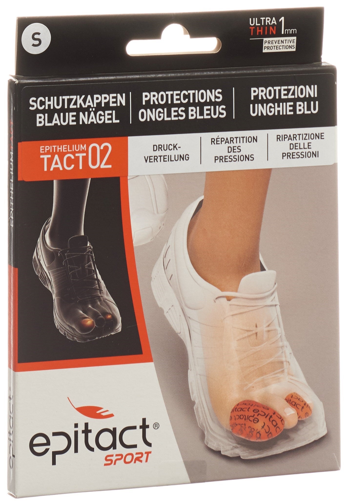 EPITACT SPORT Zehenschutz blaue Näg S 23mm