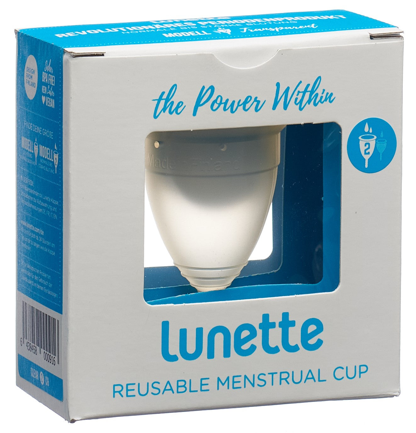 LUNETTE Menstruationstasse Gr2 klar (neu)