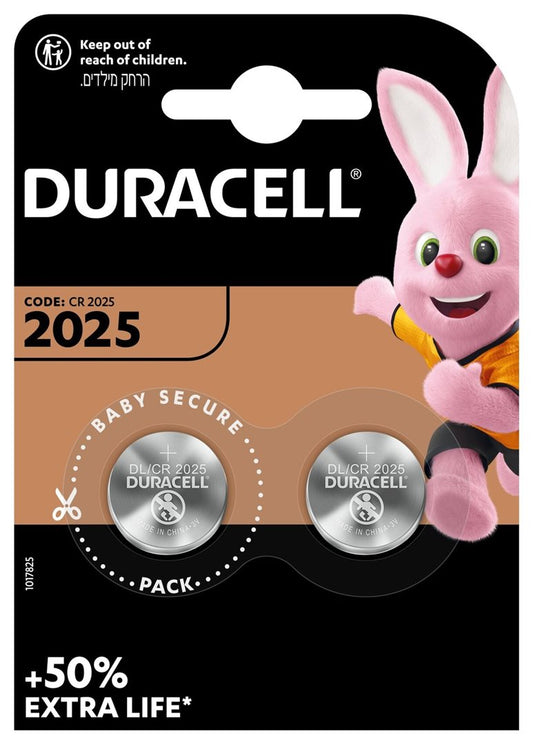 DURACELL Batt CR2025 3V Lithium B2 XL