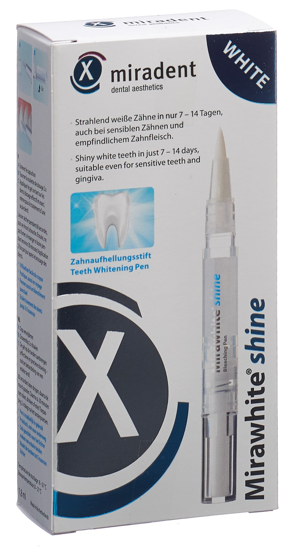 MIRADENT Mirawhite shine Gelée Stift