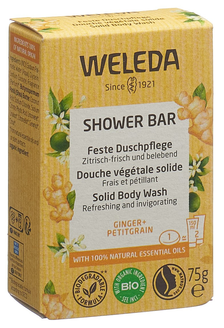 WELEDA Feste Duschpflege Ginger Petitgr