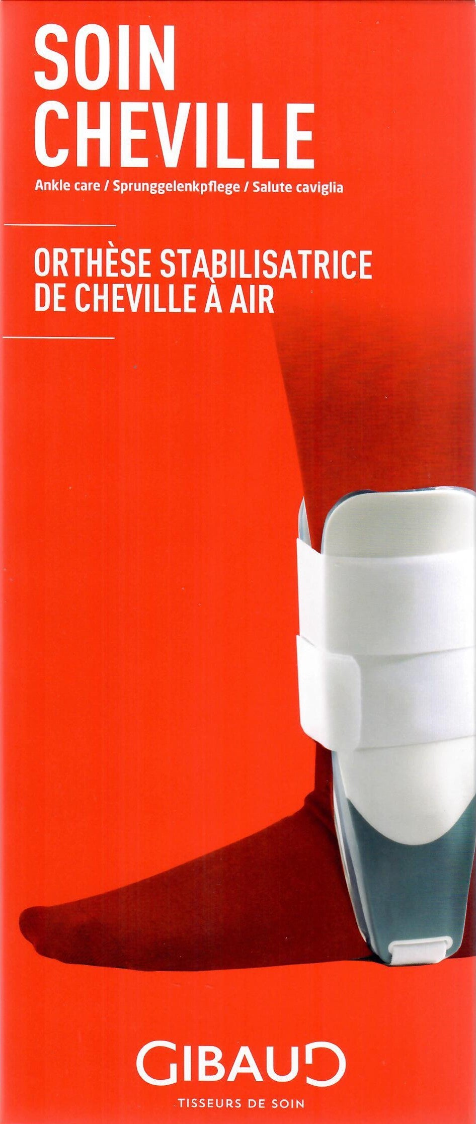 GIBAUD Sprunggelenkorthese Luftkissen Einheitsgr