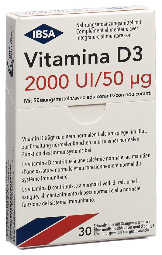 VITAMINA D3 Schmelzfilm 2000 I.U. (neu)