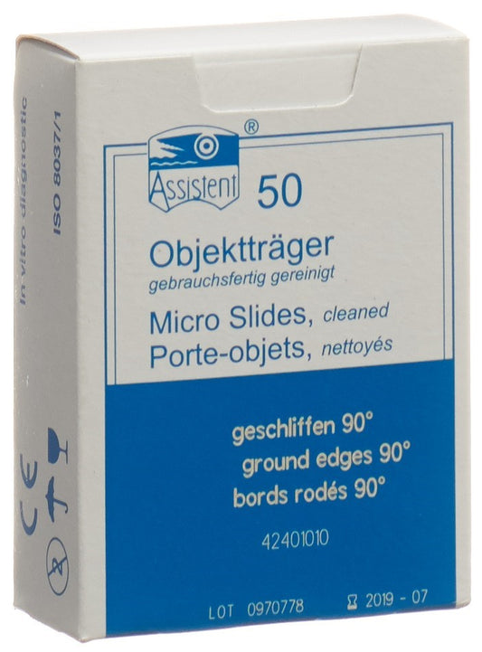 ASSISTENT Objektträger Elka Kanten geschlif