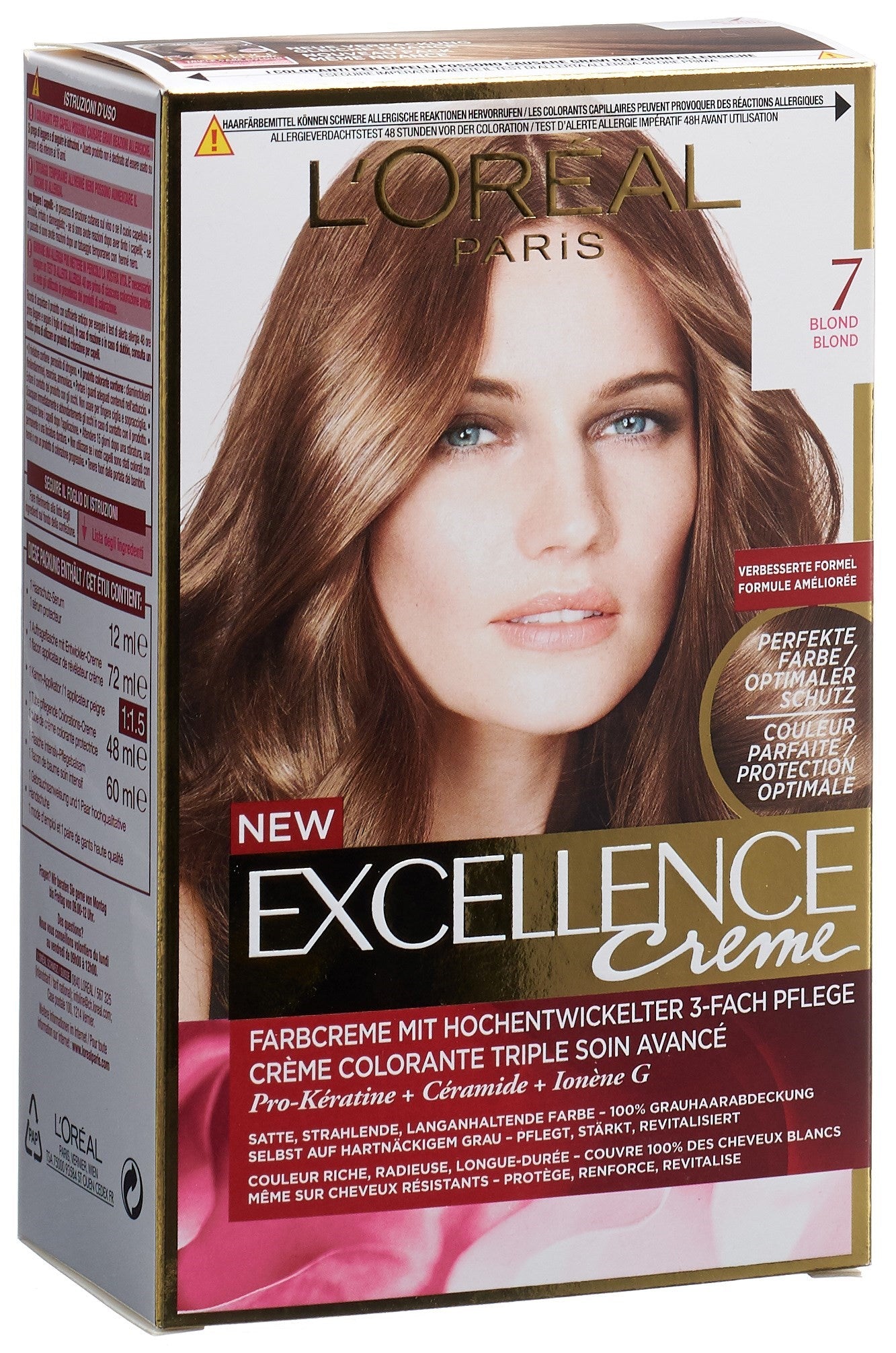 EXCELLENCE Creme Triple Prot 7 blond