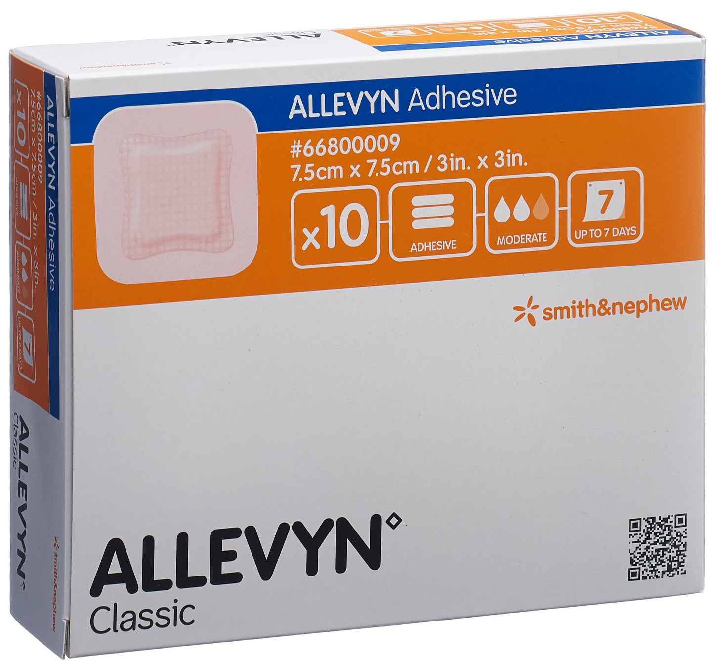 ALLEVYN ADHESIVE Wundverband 7.5x7.5cm