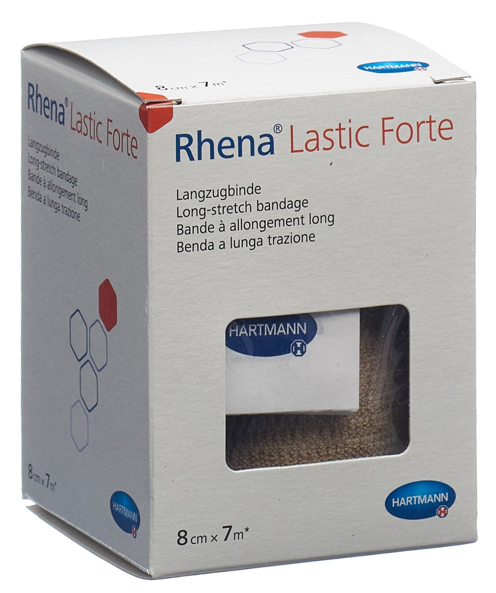 RHENA Lastic Forte 8cmx7m hautfarbig
