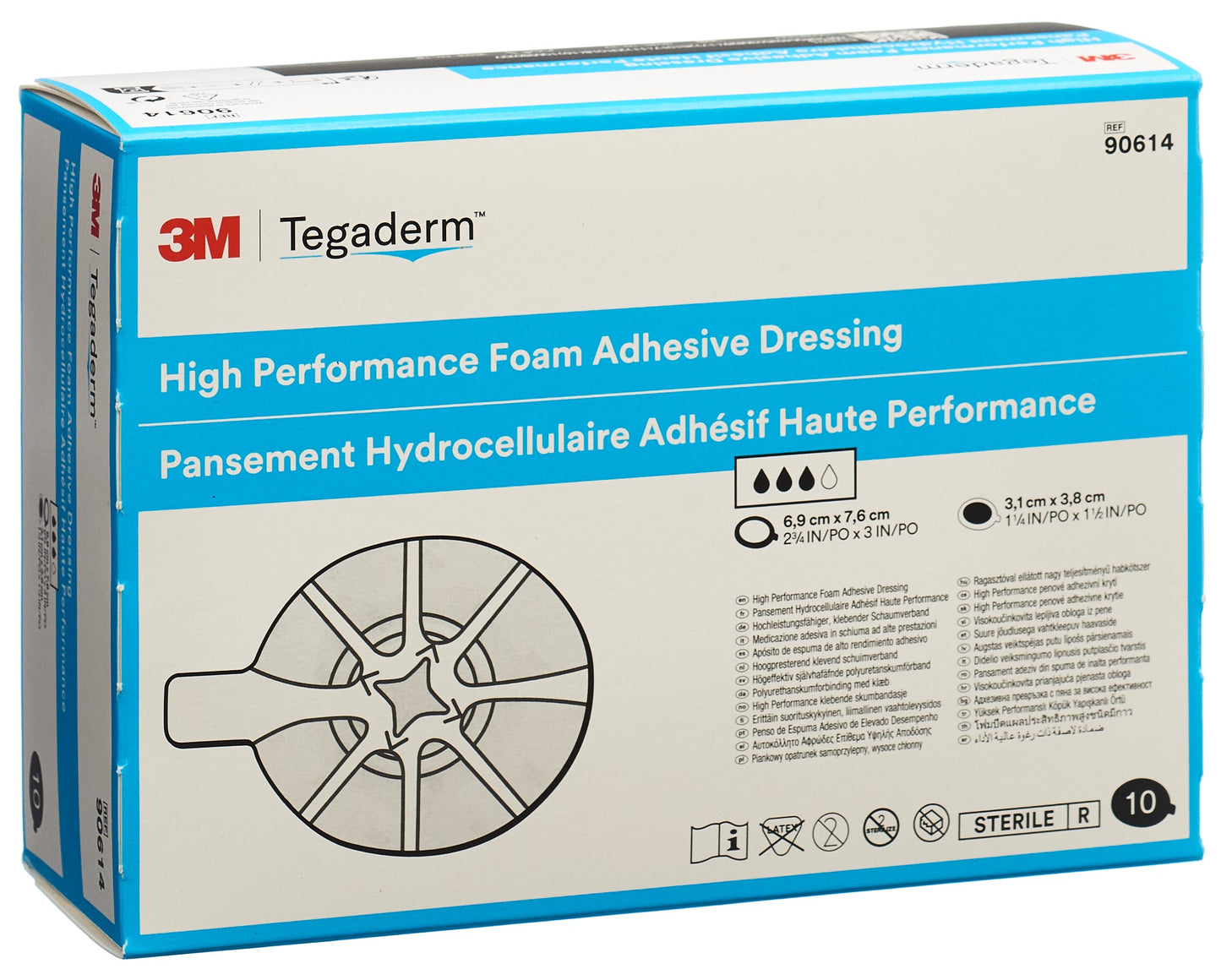 3M TEGADERM FOAM HP Schaumkom Mini ov adh n