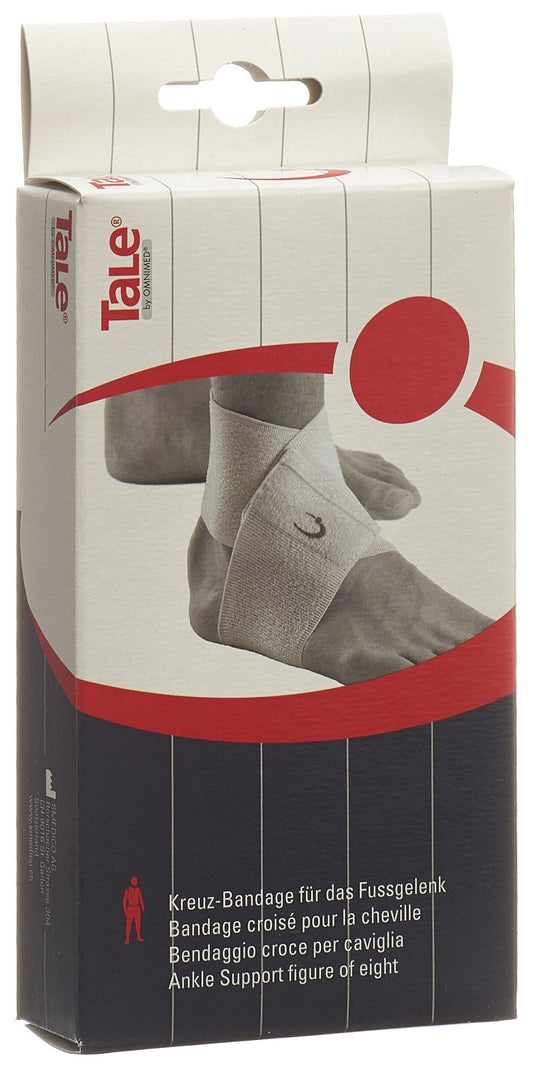 TALE Kreuz Bandage Fussgelenk 7.5cm weiss