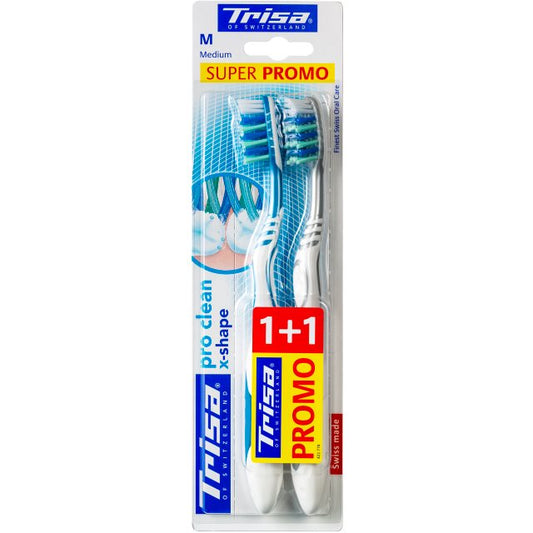 TRISA Zahnbürste Pro Clean x-shape Duo so