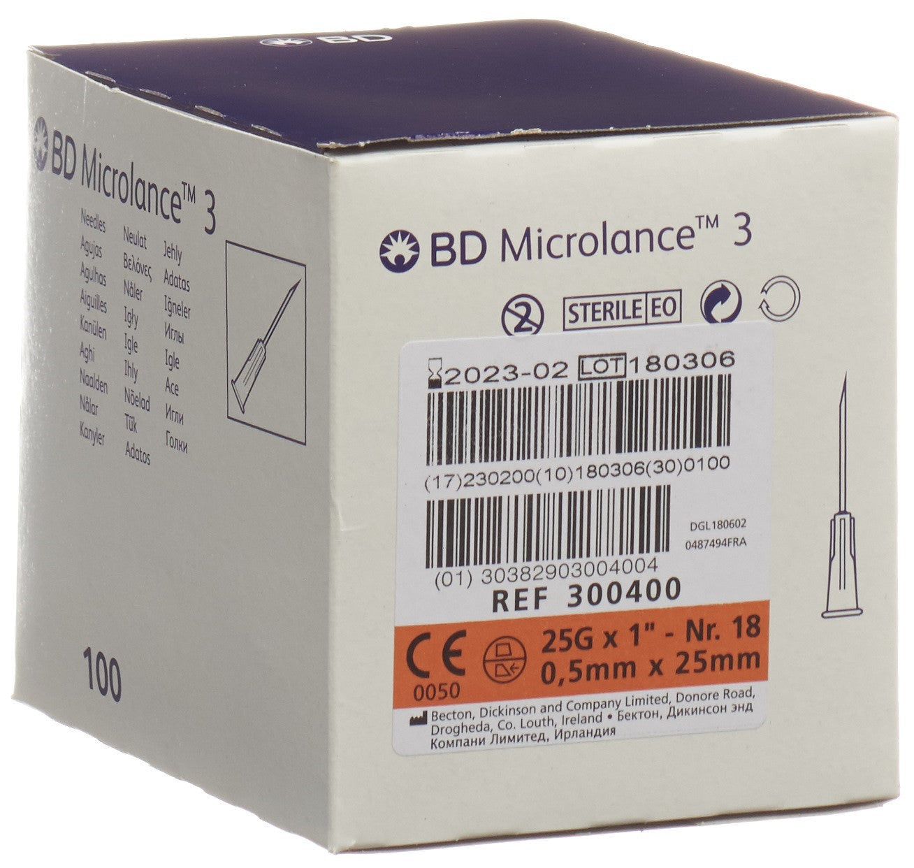 BD MICROLANCE 3 Inj Kanüle 0.50x25mm orang