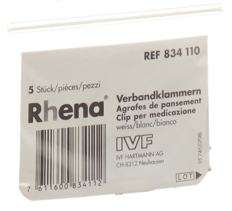 RHENA Verbandklammern weiss