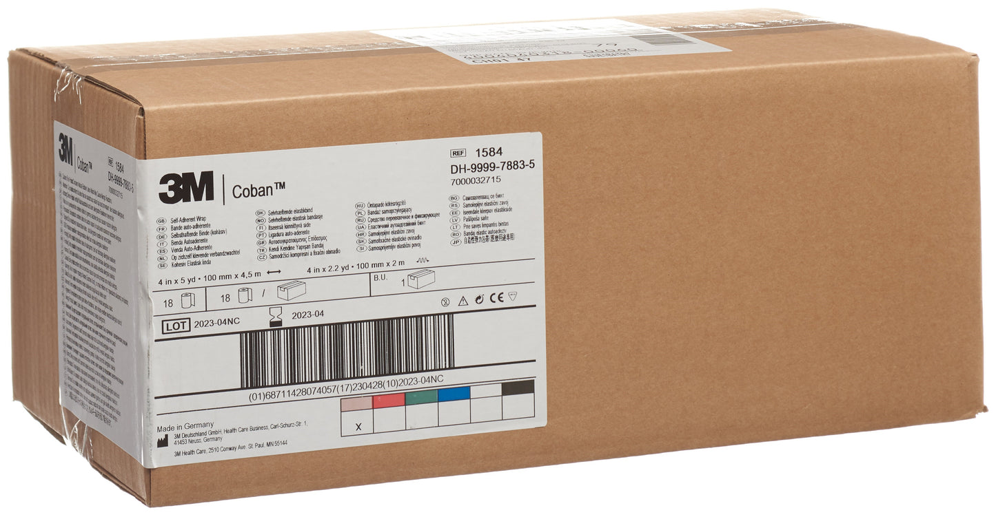 3M COBAN Elast Binde 10.1cmx4.57m hf