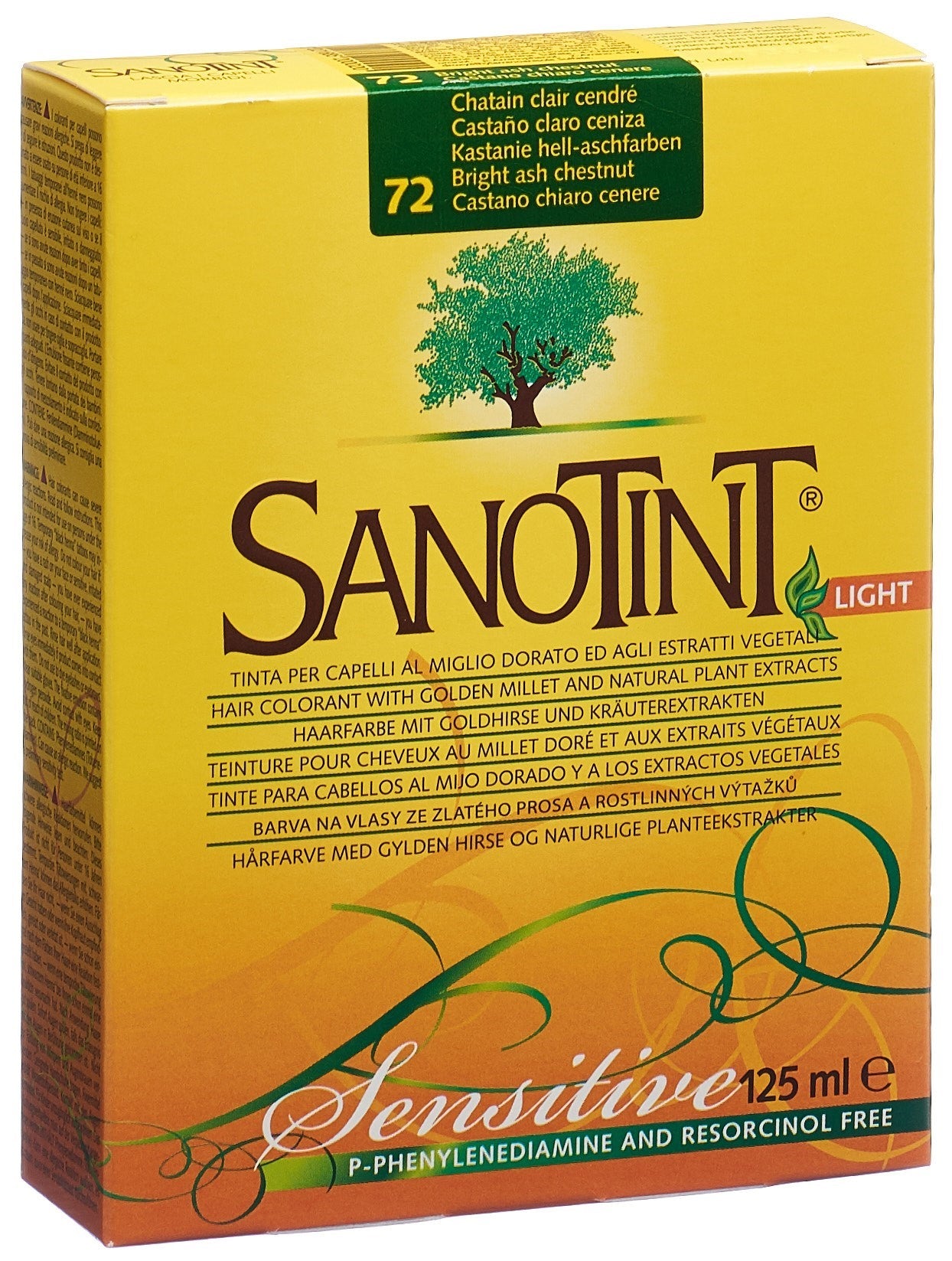 SANOTINT Sensitive Haarfarbe 72 kasta hell-aschfa