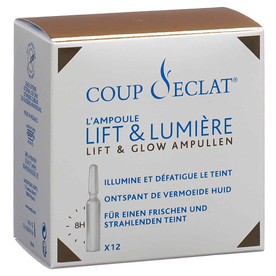 COUP D ECLAT Die Ampulle Lift & Glow