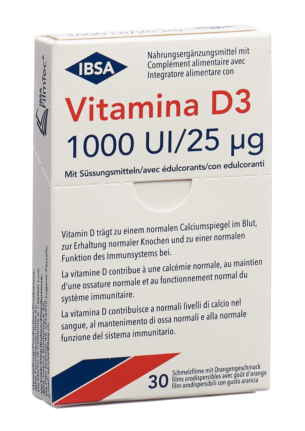 VITAMINA D3 Schmelzfilm 1000 I.U. (neu)
