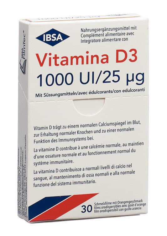 VITAMINA D3 Schmelzfilm 1000 I.U. (neu)