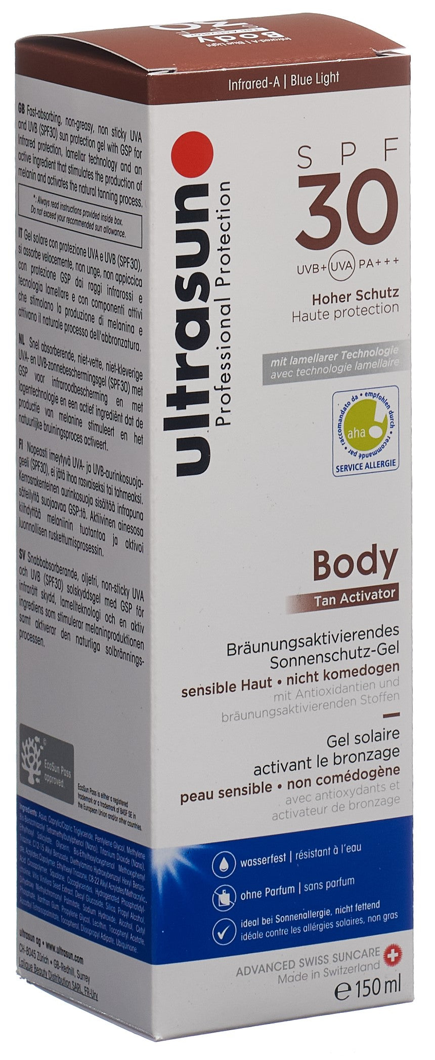 ULTRASUN Body Tan Activator SPF30