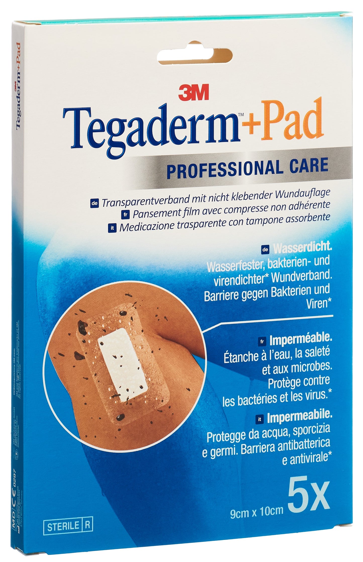 3M TEGADERM+PAD 9x10cm Wundk 4.5x6cm (n)