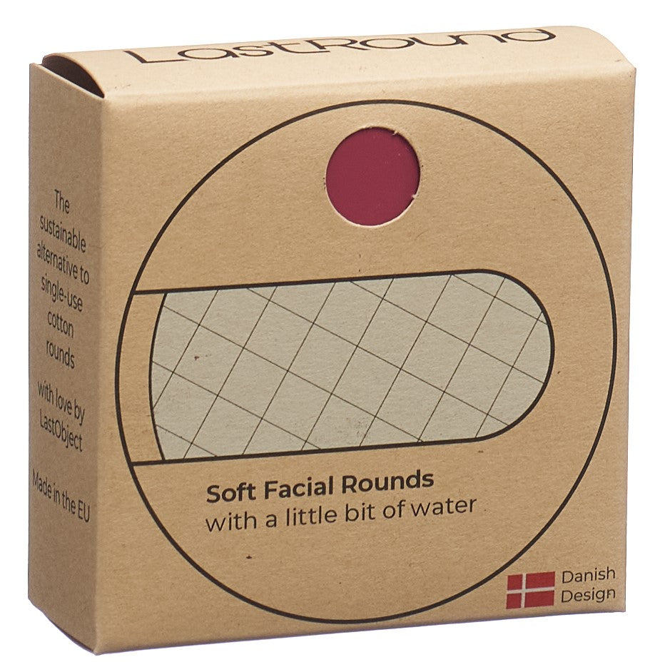 LASTROUND Wiederverwendbare Wattepads rot