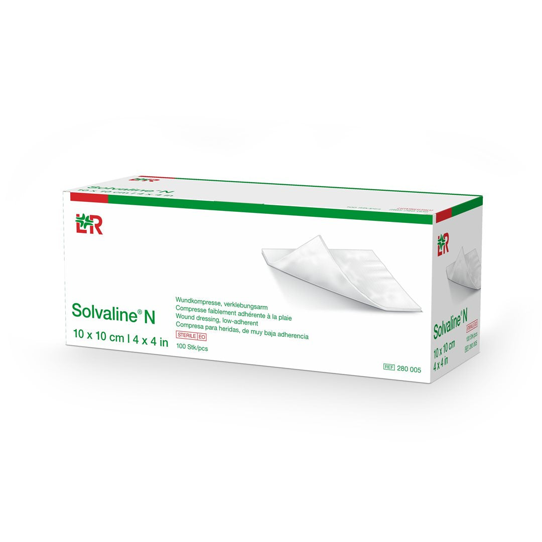 SOLVALINE N Wundkompresse 10x10cm