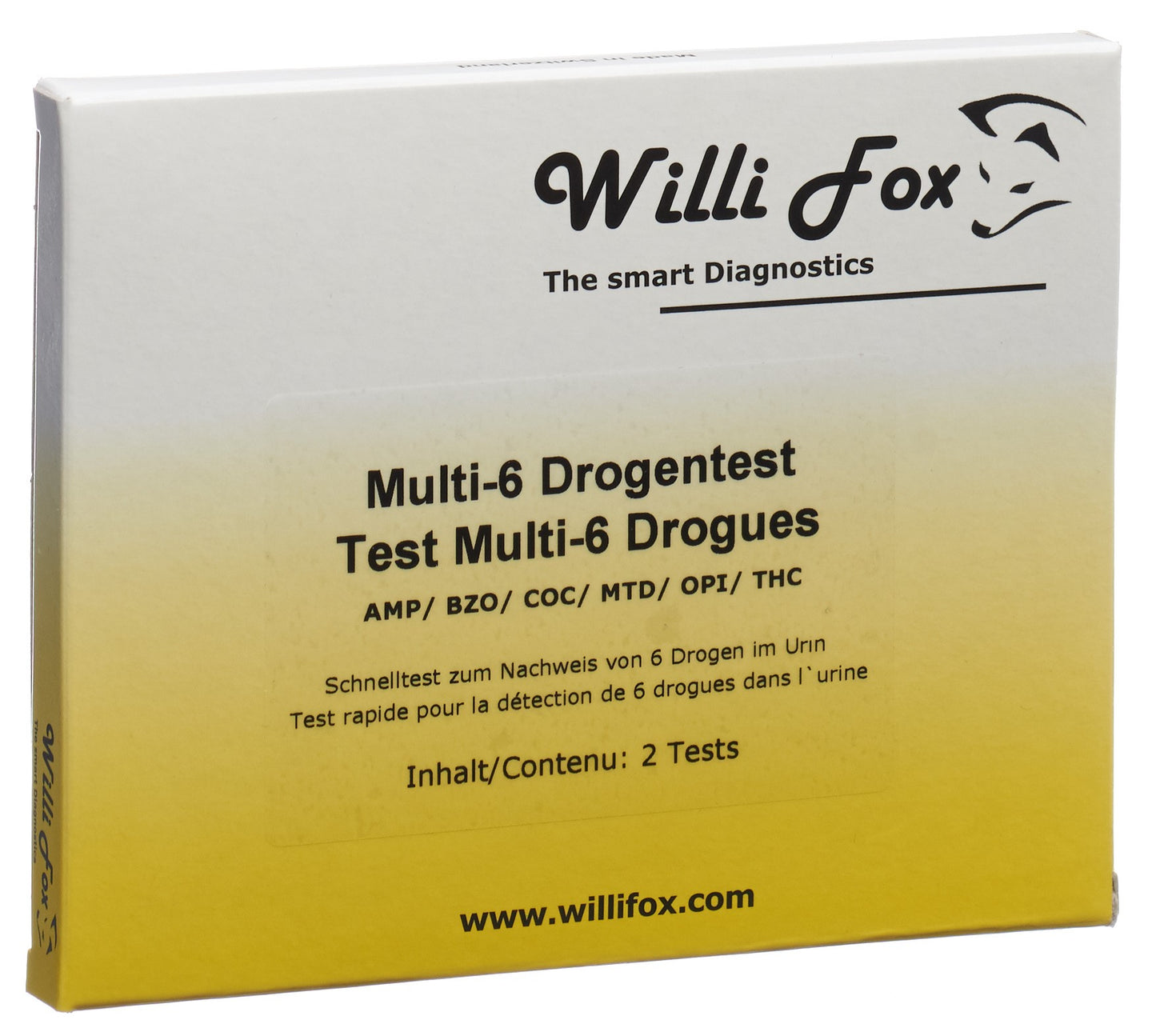 WILLI FOX Drogentest Multi 6 Drogen Urin